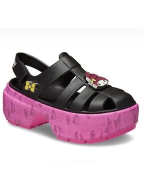 CROCS x HELLO KITTY AND FRIENDS MY MELODY AND KUROMI STOMP SANDAL size 7 NEW